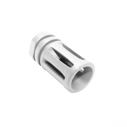 AR-15/.223/5.56 A2 Muzzle Brake for 1/2"x28 Pitch - 5 Ports - Cerakote Bright White